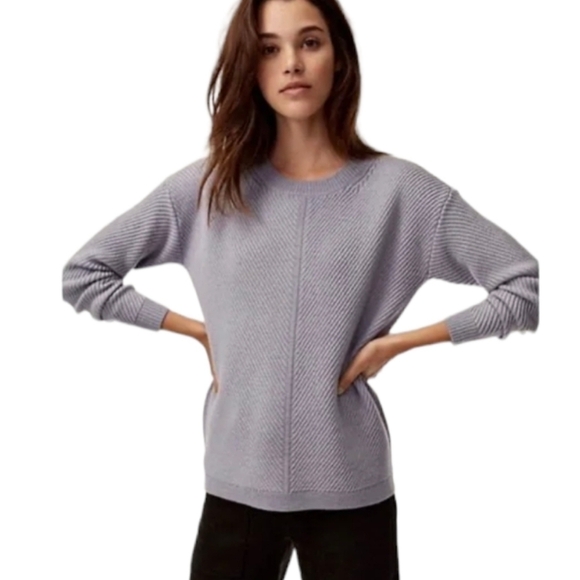 ARITZIA Wilfred Free Isabelli wool Sweater grey Small @i1 - Picture 1 of 10